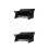 2Pcs Black Minimalist Plastic Organizer Rack for Home Use Sundries 5