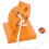 2pcs Topological Knot Round Beads Gift Rope Orange 3