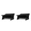 2Pcs Black Minimalist Plastic Organizer Rack for Home Use Sundries 9