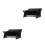 2Pcs Black Minimalist Plastic Organizer Rack for Home Use Sundries 7