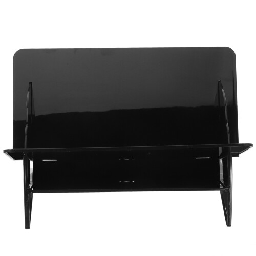 2Pcs Black Minimalist Plastic Organizer Rack for Home Use Sundries 1