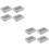 8St USB Flash Opslagdoos Tinplate Met Transparant Sleutelhouder 6