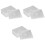 18Pcs Large Capacity White Cd Storage Case Convenient for Home Use 3