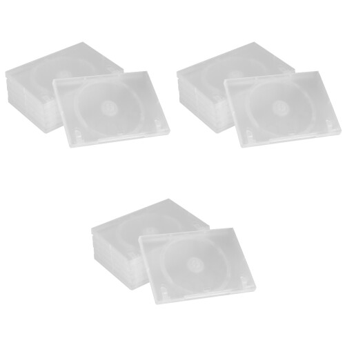 18Pcs Large Capacity White Cd Storage Case Convenient for Home Use 2