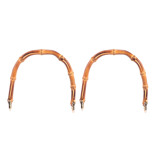 6Pièces Anses Bambou Pour Sac Remplacement Coloré Résistant