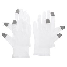 4Pairs Soft Cotton Sleep Gloves with Builtin Hand Lotion for Dry Hands