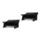2Pcs Black Minimalist Plastic Organizer Rack for Home Use Sundries 4
