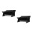 2Pcs Black Minimalist Plastic Organizer Rack for Home Use Sundries 10