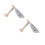 2Sets Grey Cat Hanging Basket Bed Soft Lint Cat Tree Hammock Durable 4