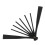 5Pcs Black Plastic DIY Hand Fan Frame Foldable Fan Materials 3
