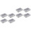 8St USB Flash Opslagdoos Tinplate Met Transparant Sleutelhouder 4
