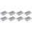 8St USB Flash Opslagdoos Tinplate Met Transparant Sleutelhouder 2