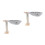 2Sets Grey Cat Hanging Basket Bed Soft Lint Cat Tree Hammock Durable 5