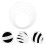 8St Wit Drum Mute Flexibele Drum Kit Demper Accessoires 8