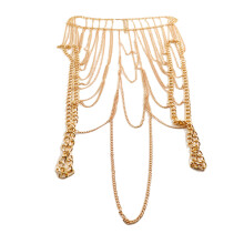 2St Layered Gouden Body Chain Vrouwen Metalen Ketting