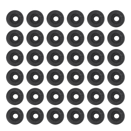 300St Zwarte Siliconen Grommets Voor