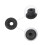 300St Zwarte Siliconen Grommets Voor 10