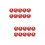40St Duurzame Rood Plastic Bouncing Balls Kinderspeelgoed 8