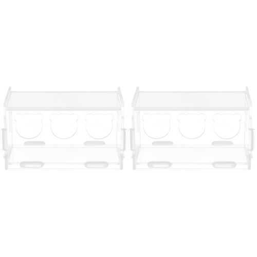 2Pièces Transparente Pour Poules Petits Oiseaux 1