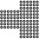 300St Zwarte Siliconen Grommets Voor 6