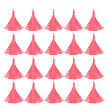 40St Roze Tassel Hanger Met Rechte Voor Sieraden En DIY