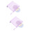 2Sets Voedingskussens Wasbare Borstvoedingspads Anti- Polyesterstof 7