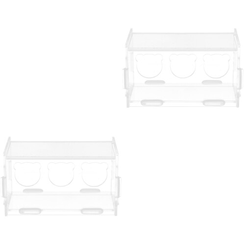 2Pièces Transparente Pour Poules Petits Oiseaux 2