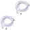 2St Witte Stripconnector 4 Pin Voor Verlenging Lassen 3