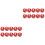 40St Duurzame Rood Plastic Bouncing Balls Kinderspeelgoed 4