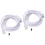 2St Witte Stripconnector 4 Pin Voor Verlenging Lassen 4