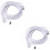 2St Witte Stripconnector 4 Pin Voor Verlenging Lassen 6