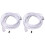 2St Witte Stripconnector 4 Pin Voor Verlenging Lassen 2