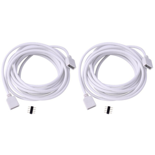 2St Witte Stripconnector 4 Pin Voor Verlenging Lassen 1