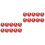 40St Duurzame Rood Plastic Bouncing Balls Kinderspeelgoed 5