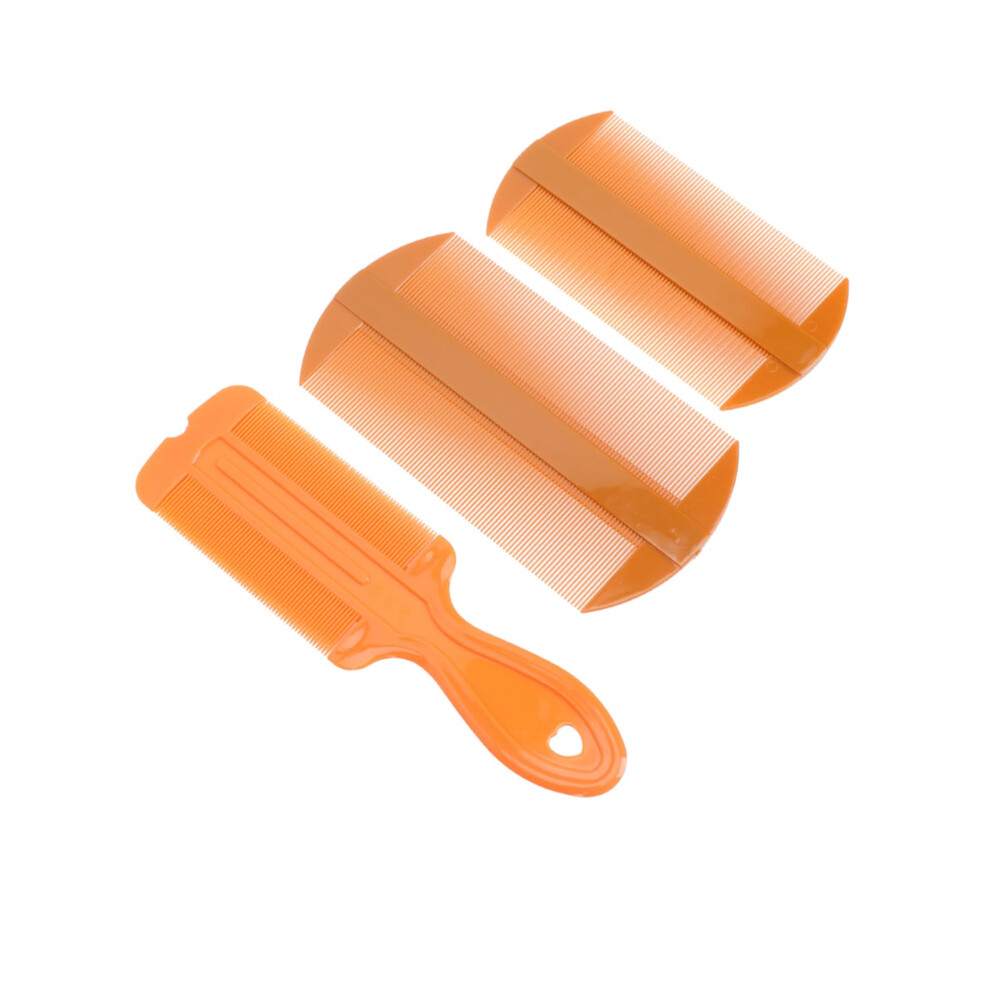 Unisex 3Pcs Fine Tooth Dandruff Combs For Gentle Detangling Scalp Massage Flake Removal