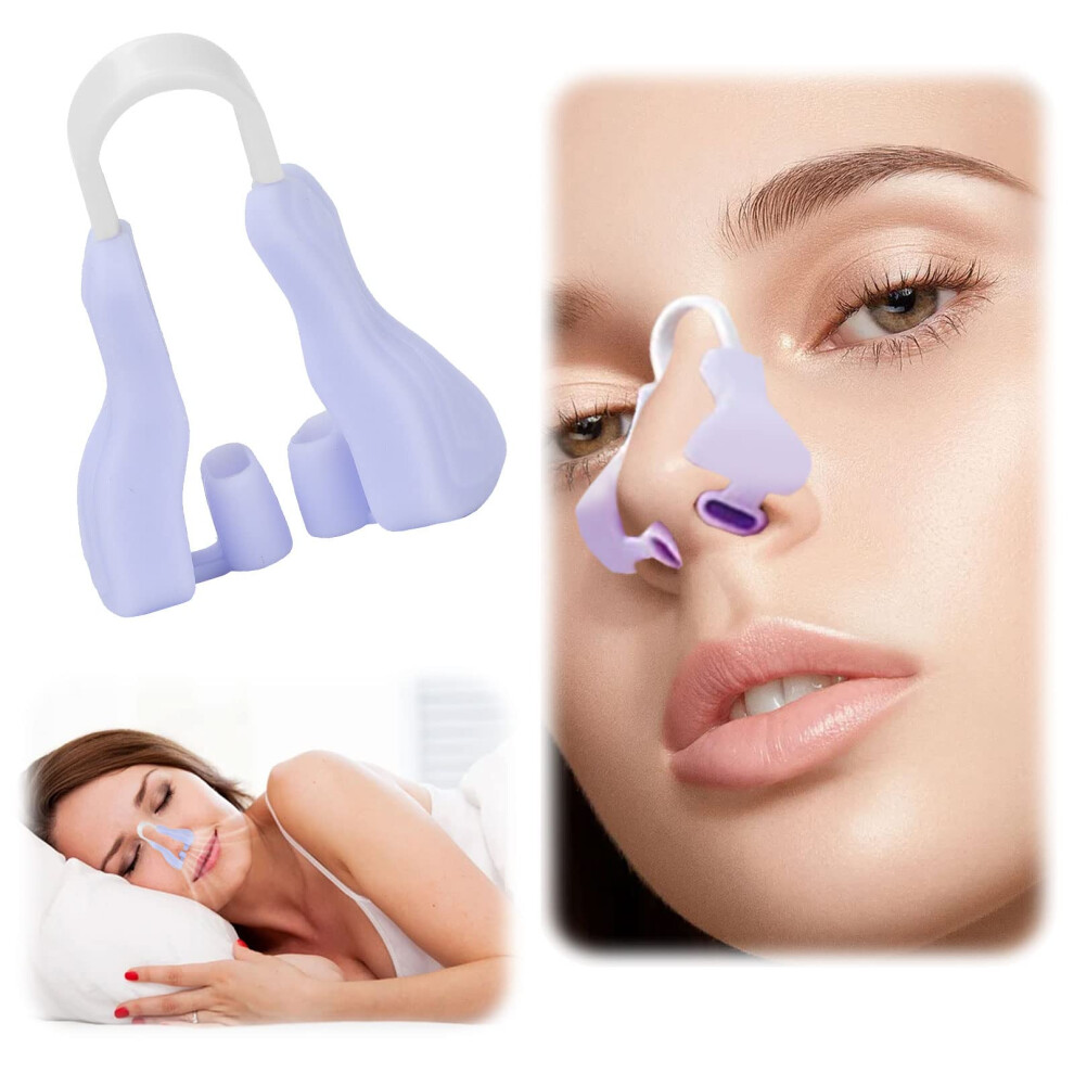 Purple Nose Shaper Lifter With Soft Silicone Comfort For Women, Nose Straightener Clip,