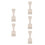 5Pcs Multifunctional White Plastic Spray Bottle Holder Wall Organizer 3
