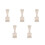 5Pcs Multifunctional White Plastic Spray Bottle Holder Wall Organizer 5