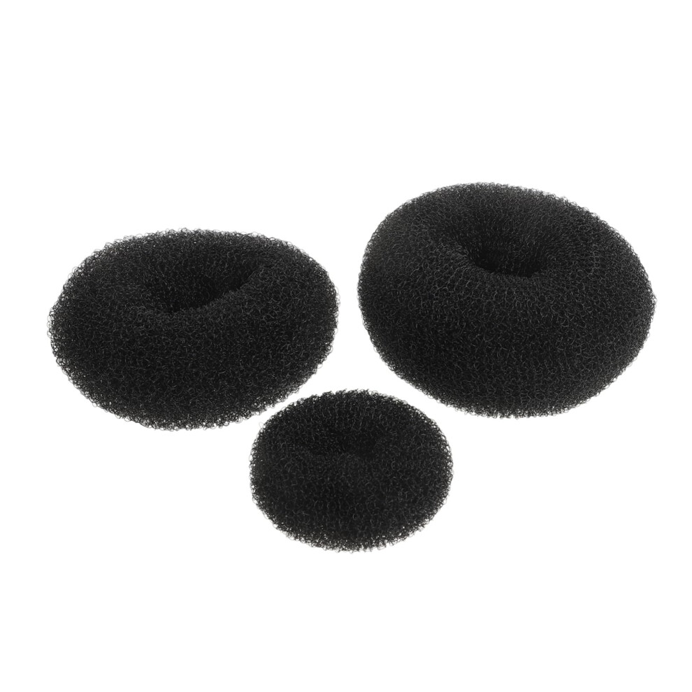 3pcs Hair Donut Bun Maker Set, Multiple Size NonDamaging Tools for Quick Updos and Everyday Styling