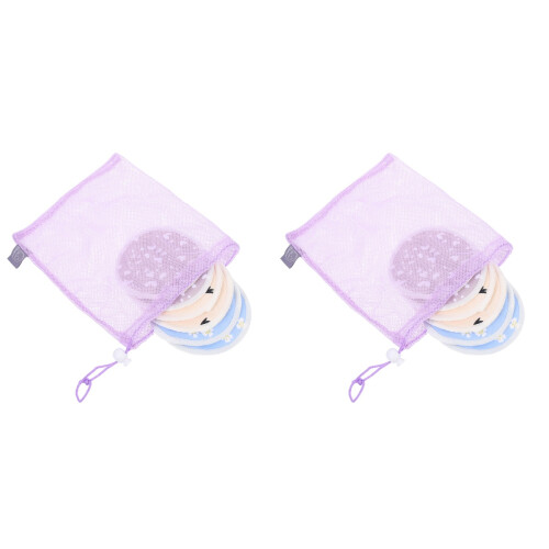 2Sets Voedingskussens Wasbare Borstvoedingspads Anti- Polyesterstof 1
