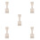 5Pcs Multifunctional White Plastic Spray Bottle Holder Wall Organizer 4