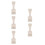 5Pcs Multifunctional White Plastic Spray Bottle Holder Wall Organizer 8
