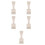 5Pcs Multifunctional White Plastic Spray Bottle Holder Wall Organizer 9