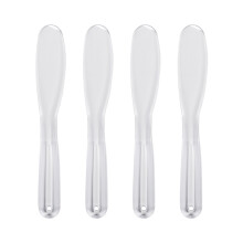12St Transparante Make-Up Spatels Hoofd Voor Maskers En Crèmes