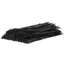 1000Pcs Flexible Black Twisting Ties for Garden, Cable and Wire