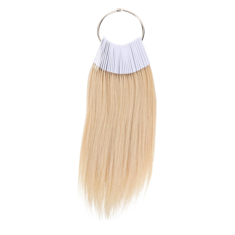 Unisex Human Hair Color Ring With 30Pcs Real Hair Extensions For Accurate Salon Color Matching Chart