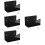 4Sets Acryl Briefen Organizer Zwart Postkaarten Envelop Houder 9
