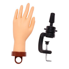 Nail Practice Hand with Interchangeable Tips, Realistic Manicure Training Model for Beginners