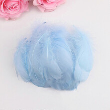 (As show, -White) 100pcs Headdress 7-12cm Goose Feathers Small Natural Swan Feather Plume Colorful Floating Dream Catcher Feathers for DIY Craft