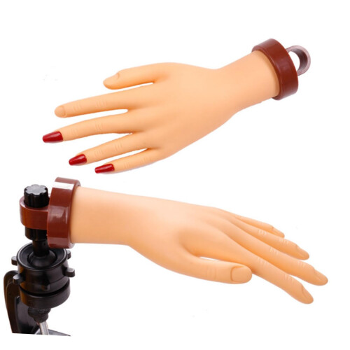Nail Practice Hand with Interchangeable Tips, Realistic Manicure Training Model for Beginners 1